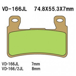 Колодки тормозные Vesrah VD-166JL