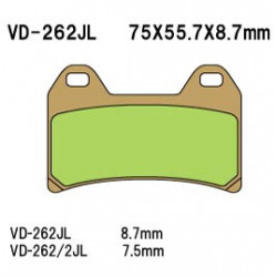 Колодки тормозные Vesrah VD-262RJL